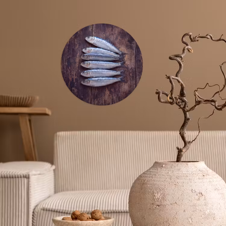 Behangcirkel - Vis - Hout - Eten — 2