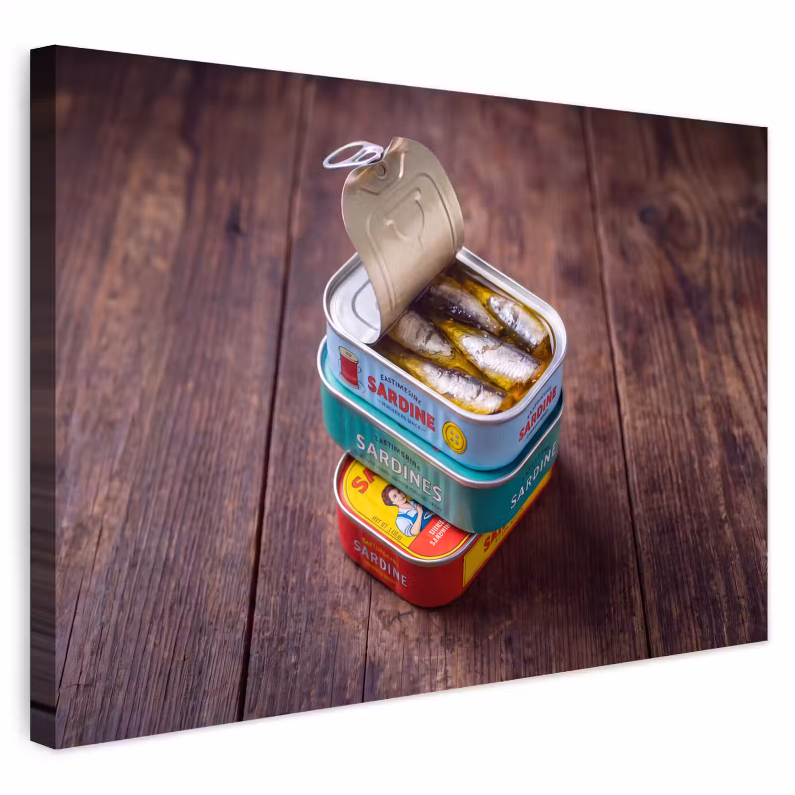 Buiten canvas - Vis - Blikjes - Keuken — 1
