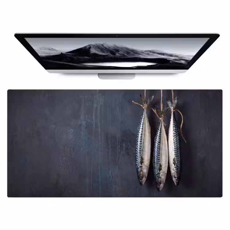 Bureau onderlegger - Drie vissen - Touw — 1