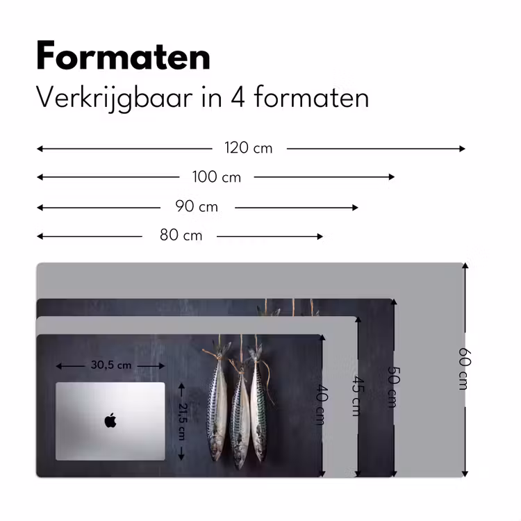 Bureau onderlegger - Drie vissen - Touw — 8