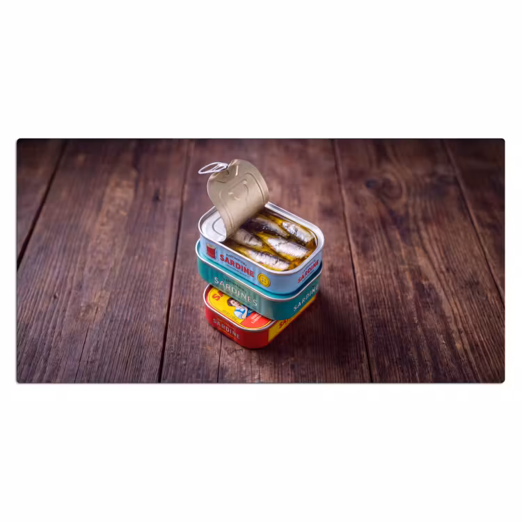 Bureau onderlegger - Vis - Blikjes - Keuken — 2