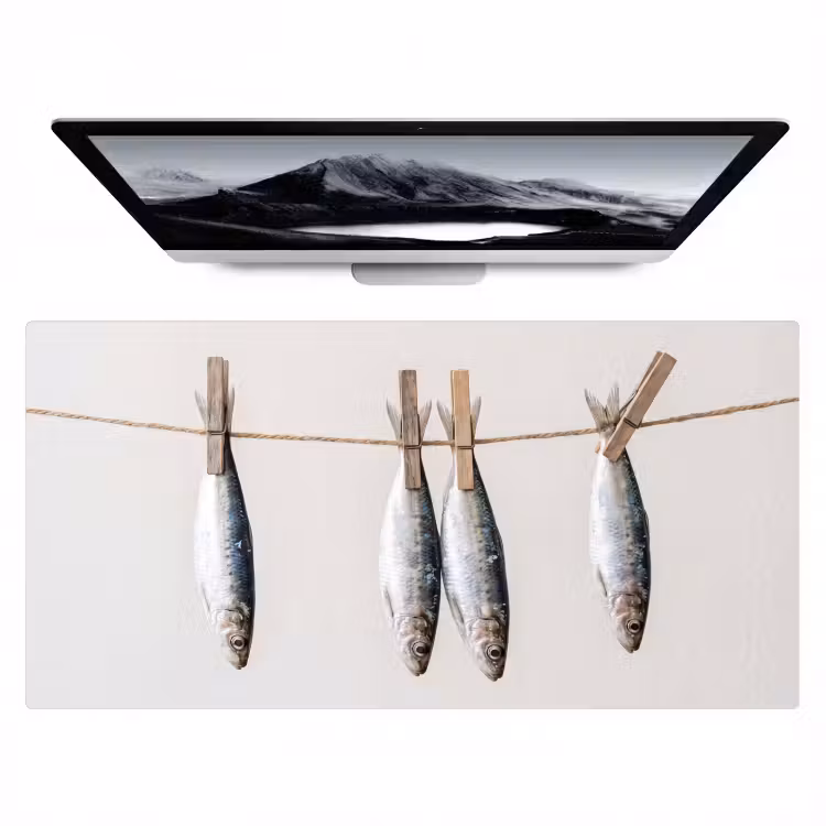 Bureau onderlegger - Vis - Hangend - Eten — 1