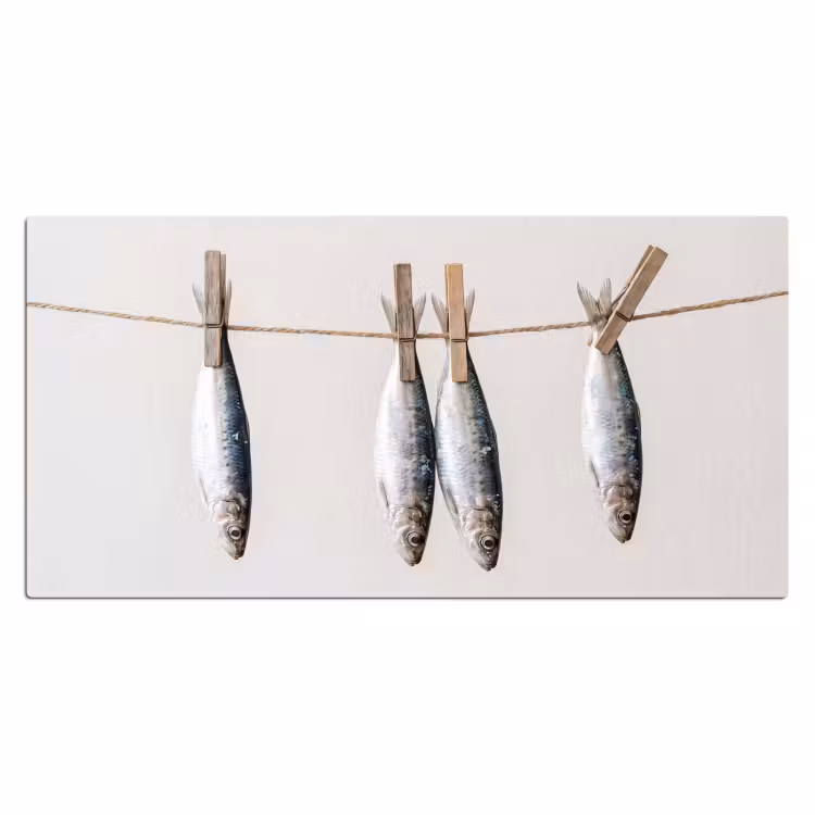 Bureau onderlegger - Vis - Hangend - Eten — 2