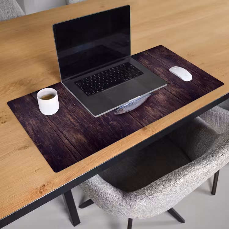 Bureau onderlegger - Vis - Hout - Eten — 3