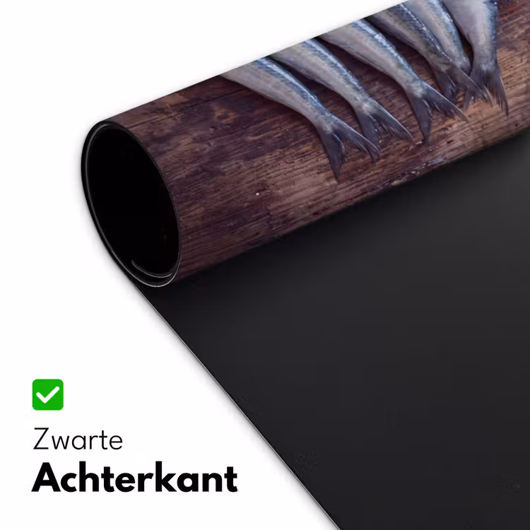 Bureau onderlegger - Vis - Hout - Eten — 5