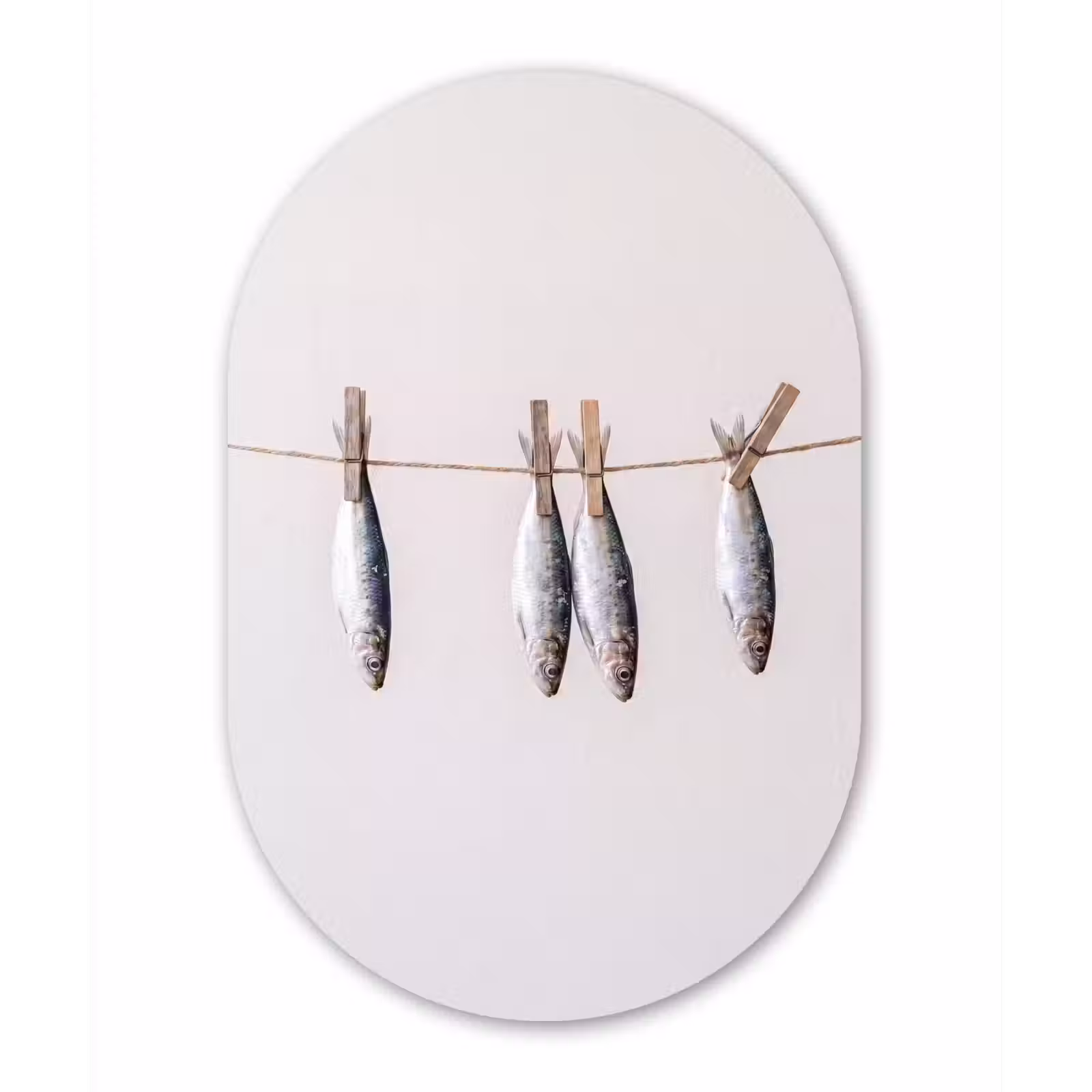 Muurovaal - Glas - Vis - Hangend - Eten — 1