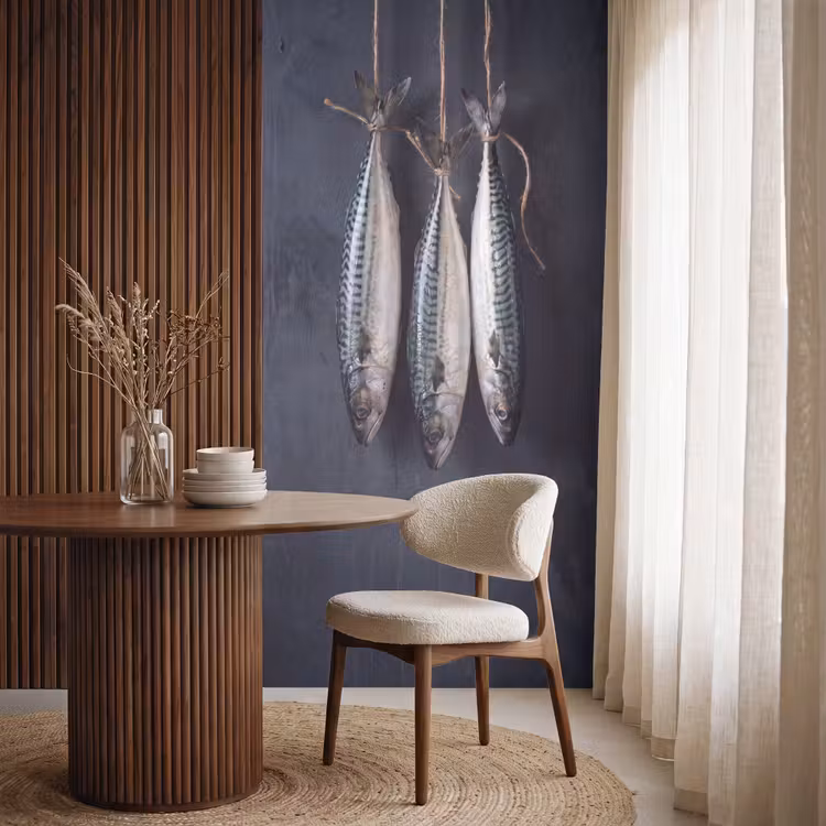 Behang - Drie vissen - Touw — 4
