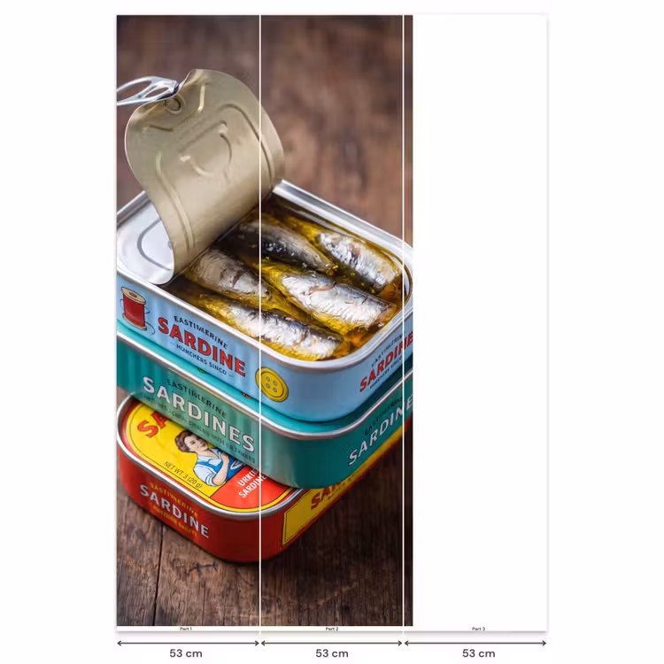 Behang - Vis - Blikjes - Keuken β 6