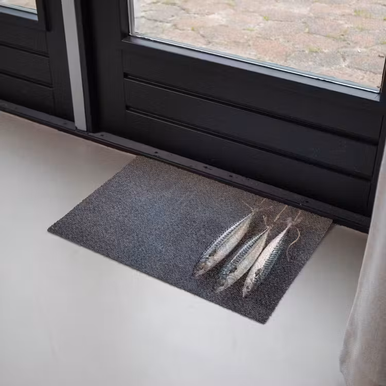 Deurmat - Drie vissen - Touw — 2