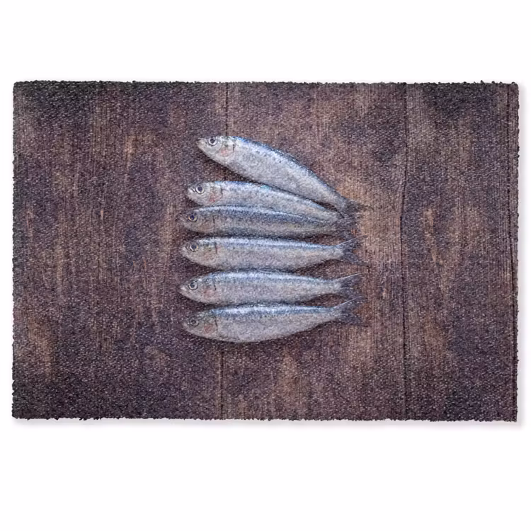 Deurmat - Vis - Hout - Eten — 1