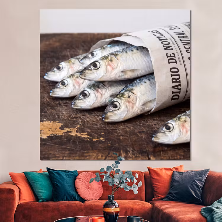 Forex - Sardientje - krant - snijplank — 3