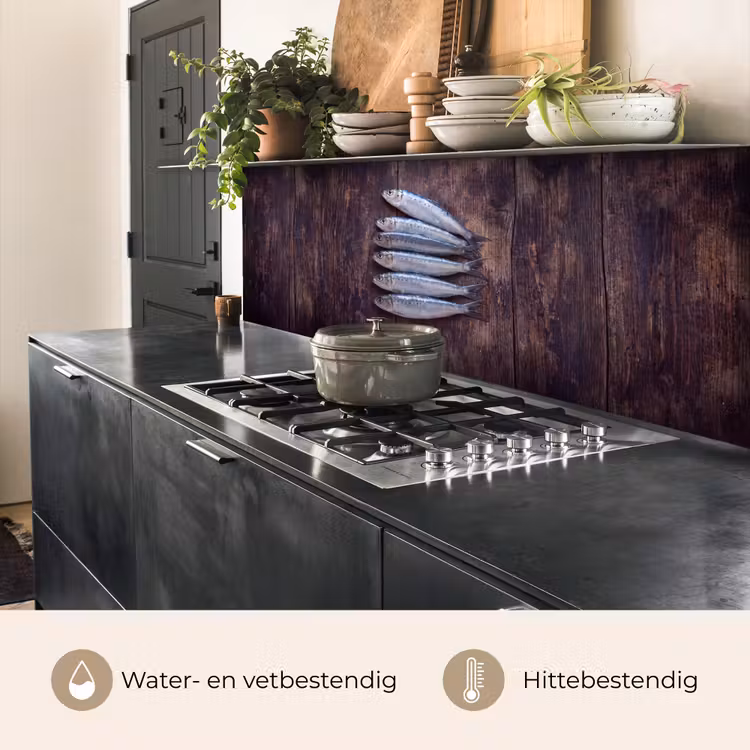 Keuken achterwand - Vis - Hout - Eten — 3