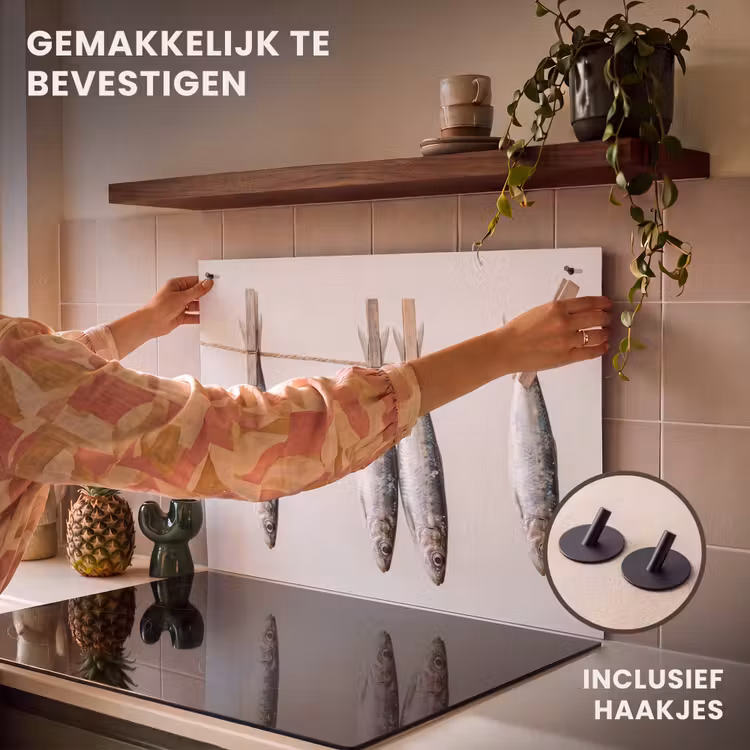 Inductie beschermer en spatscherm (2in1) - Vis - Hangend - Eten — 7