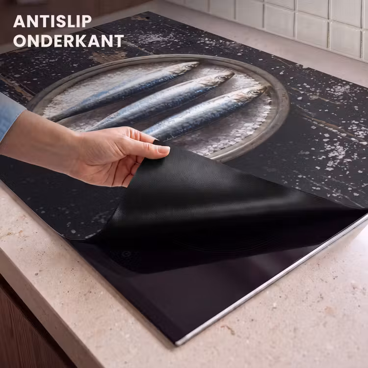 Inductie beschermer en spatscherm (2in1) - Vis - Zout - Eten — 4
