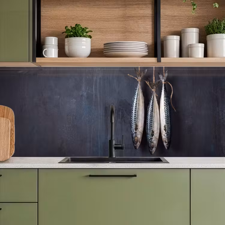 Keuken achterwand - Drie vissen - Touw — 5