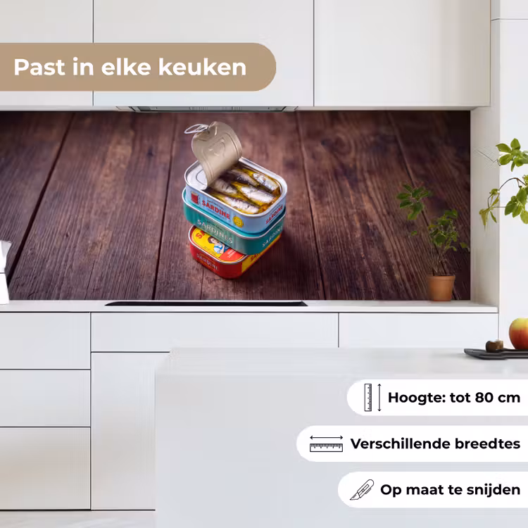 Keuken achterwand - Vis - Blikjes - Keuken — 4