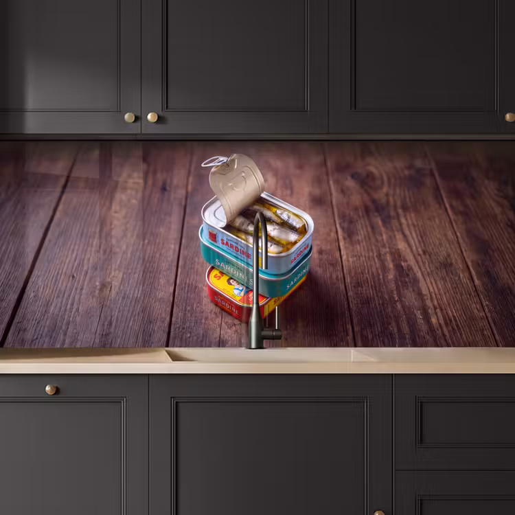 Keuken achterwand - Vis - Blikjes - Keuken — 6