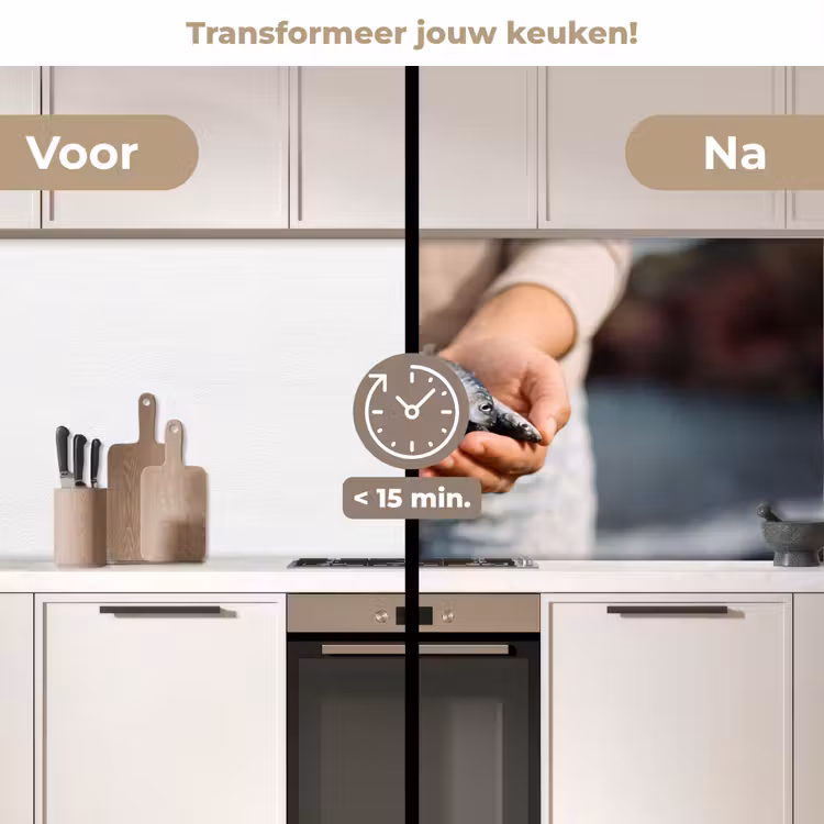Keuken achterwand - Vis - Handen - Natuur — 2
