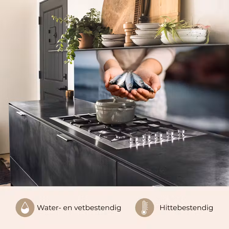 Keuken achterwand - Vis - Handen - Natuur — 3