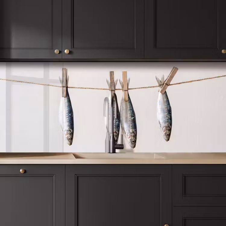 Keuken achterwand - Vis - Hangend - Eten — 6