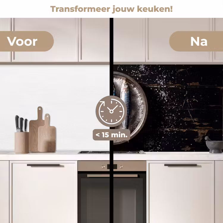 Keuken achterwand - Vis - Zout - Eten — 2