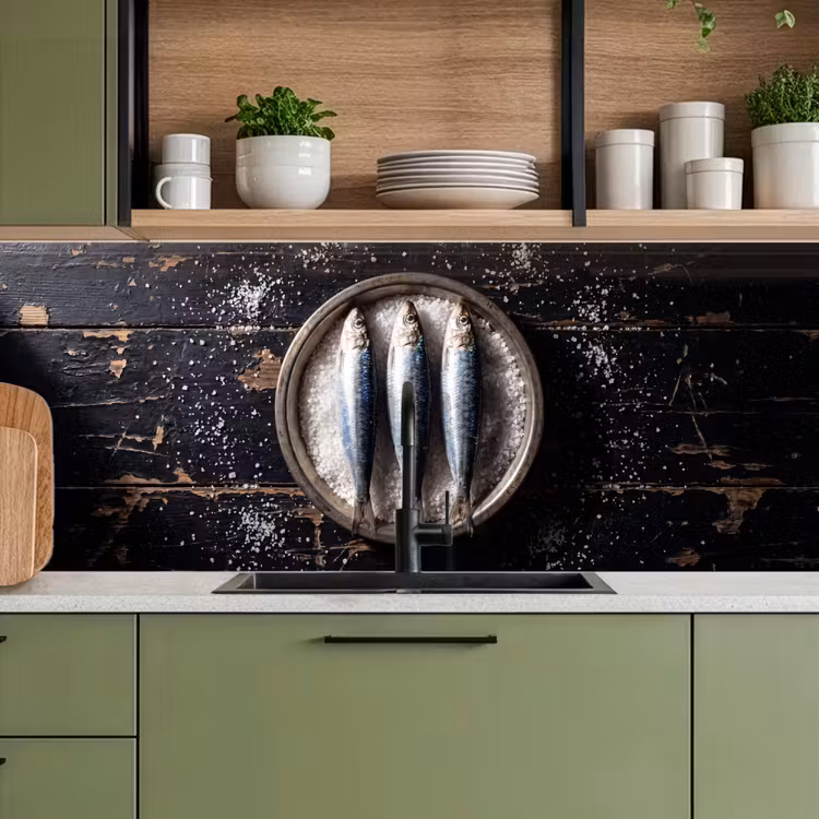 Keuken achterwand - Vis - Zout - Eten — 5