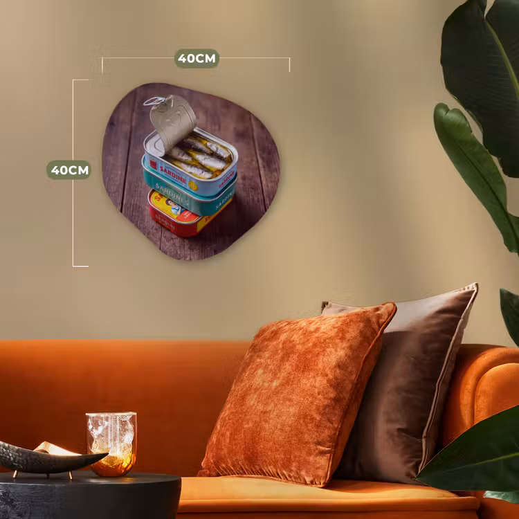 Organisch schilderij - Forex - Vis - Blikjes - Keuken — 4