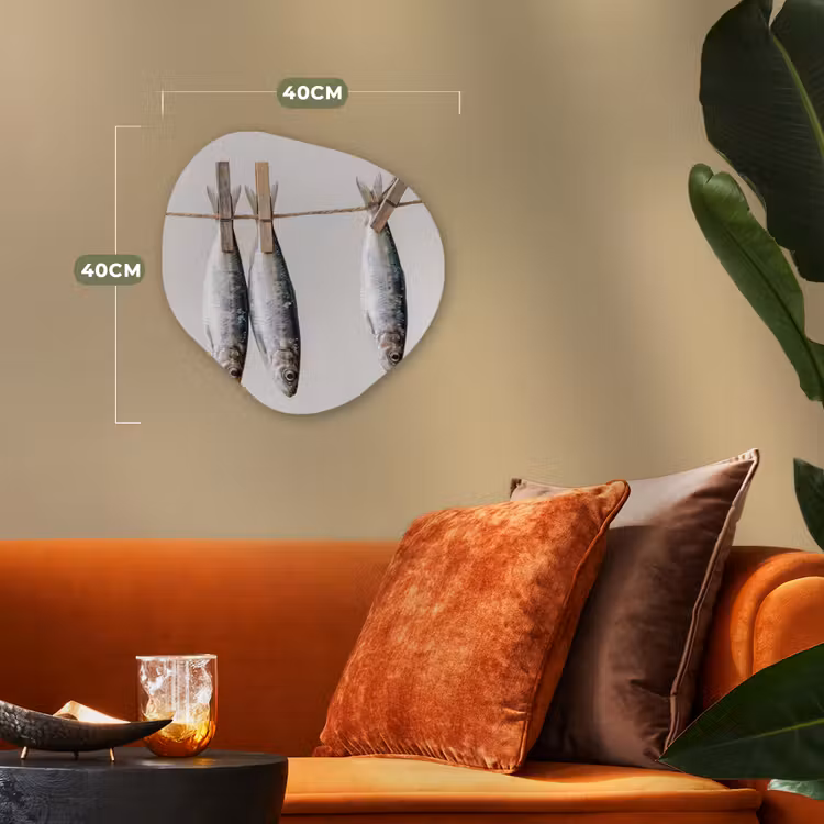 Organisch schilderij - Forex - Vis - Hangend - Eten — 4