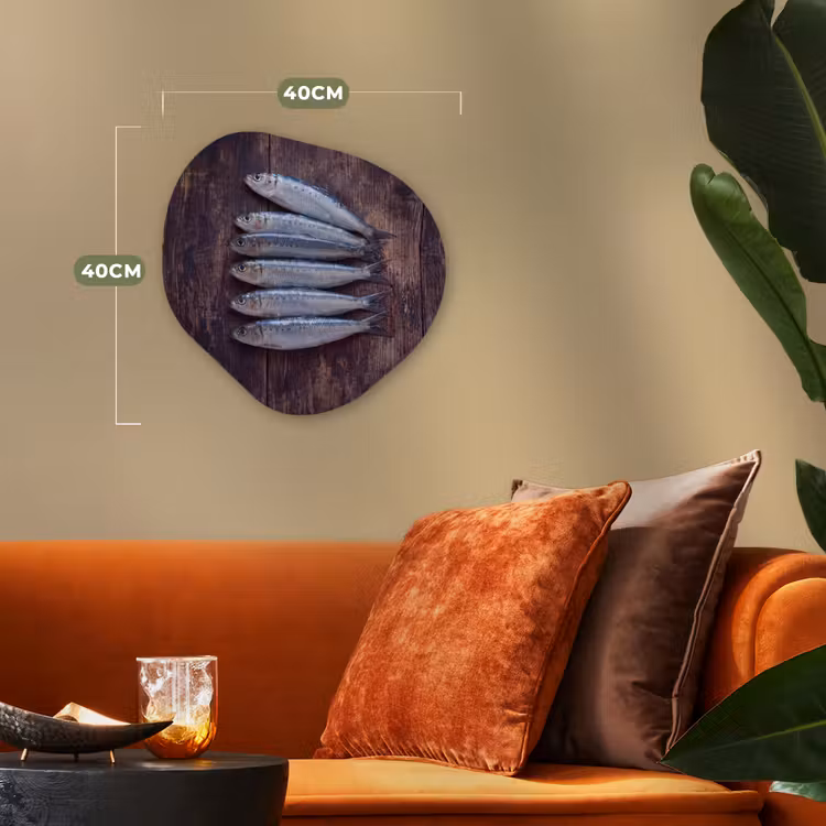 Organisch schilderij - Forex - Vis - Hout - Eten — 4