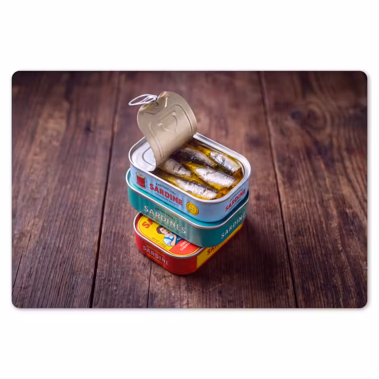 Placemat - 6 stuks - Vis - Blikjes - Keuken — 7