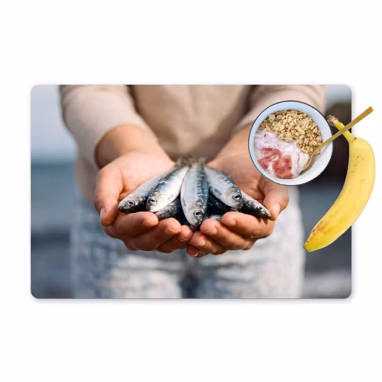 Placemat - 6 stuks - Vis - Handen - Natuur — 1