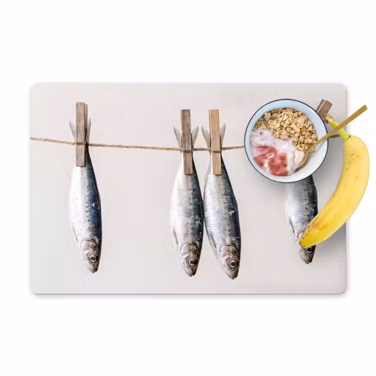 Placemat - 6 stuks - Vis - Hangend - Eten — 1