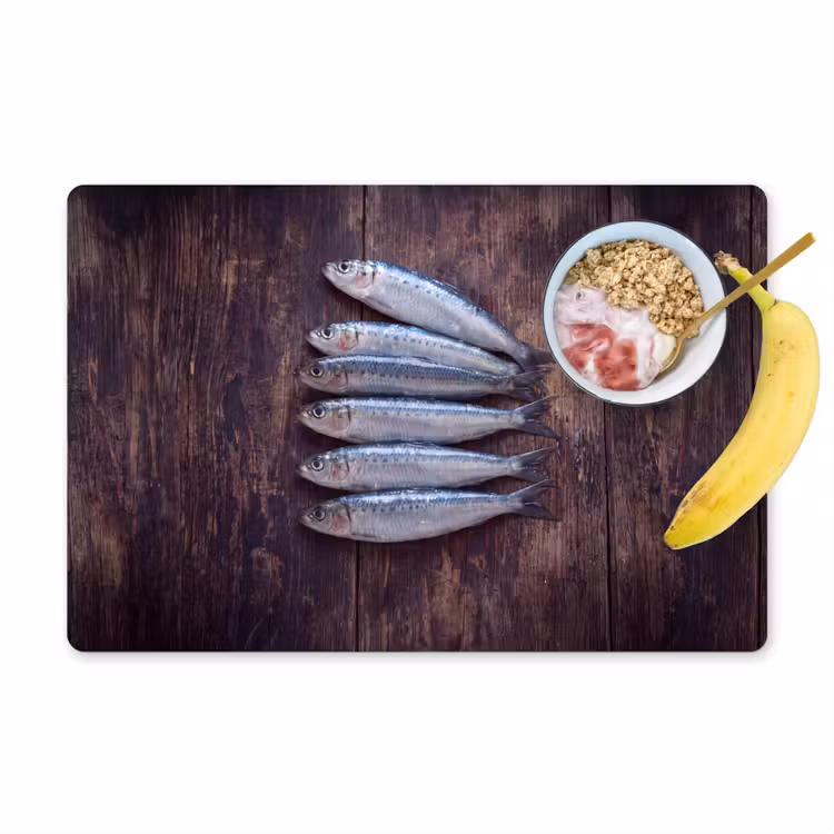 Placemat - 6 stuks - Vis - Hout - Eten — 1