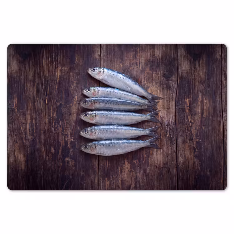Placemat - 6 stuks - Vis - Hout - Eten — 7