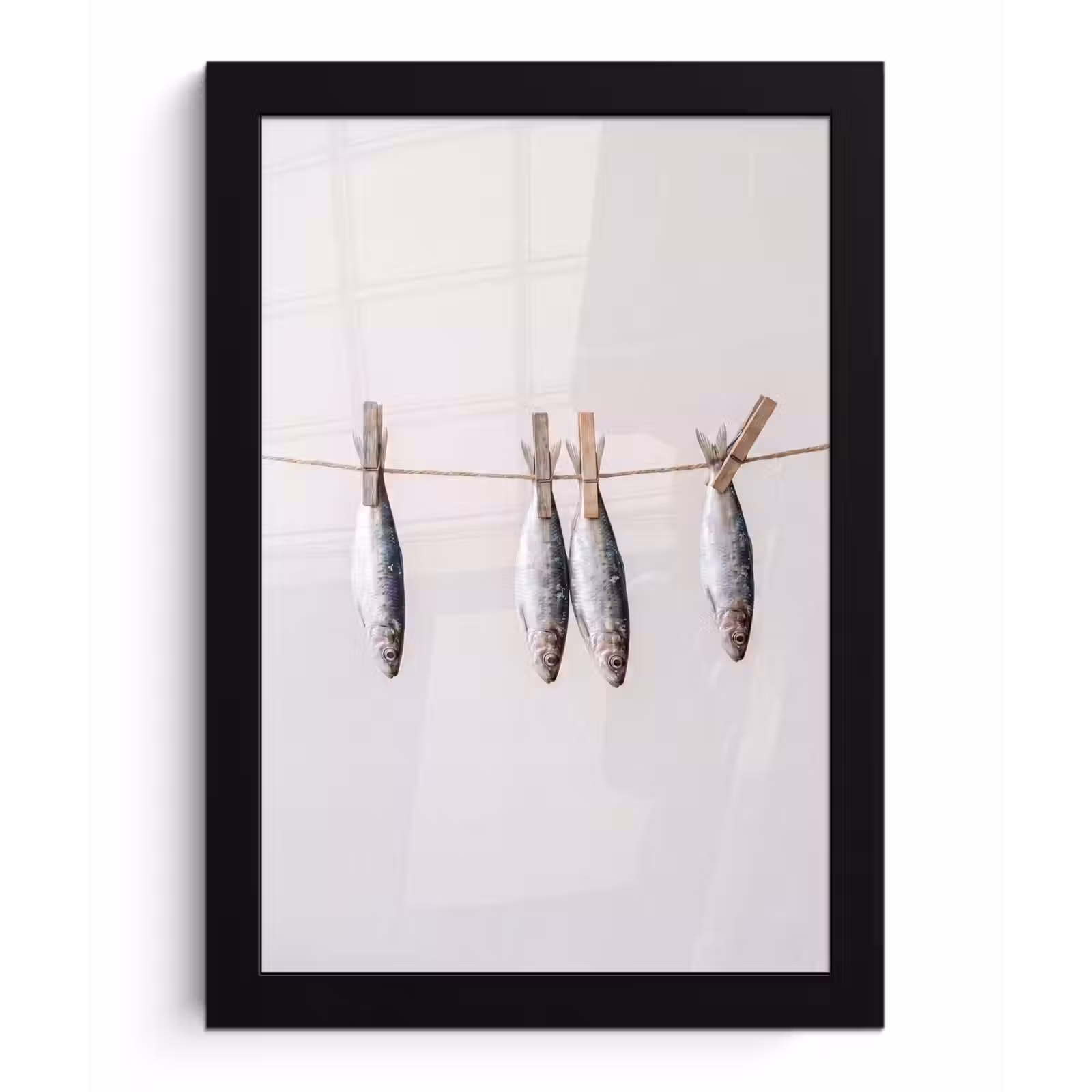 Poster met lijst - Vis - Hangend - Eten — 1