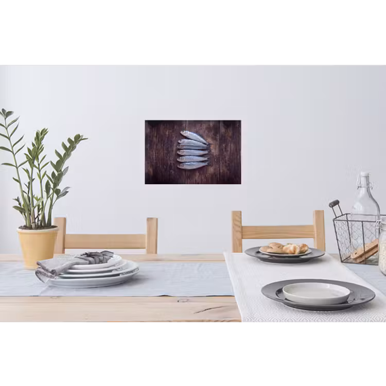 Muursticker - Vis - Hout - Eten — 3