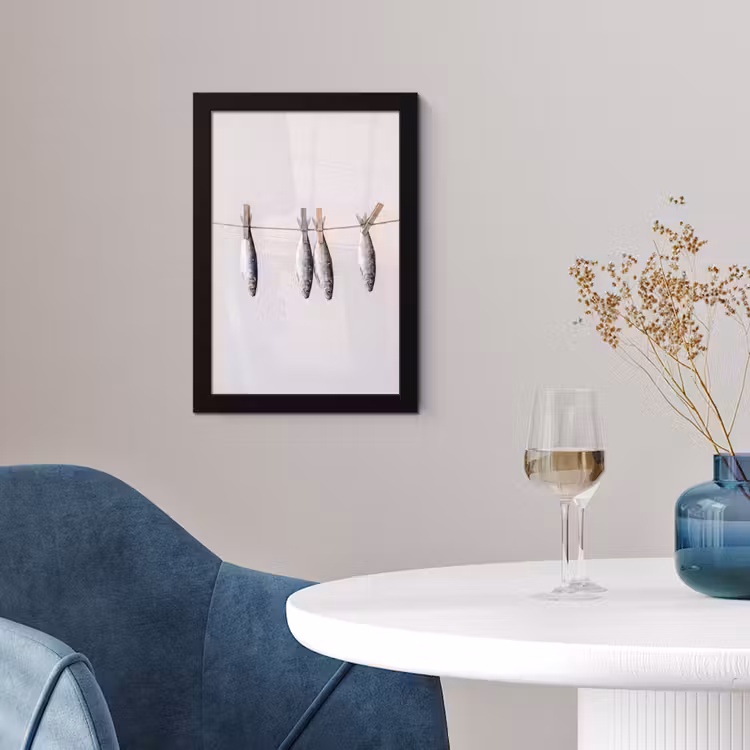 Poster met lijst - Vis - Hangend - Eten — 4