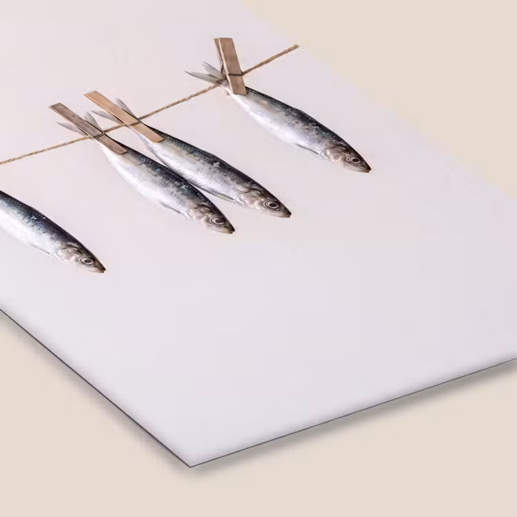 Poster met lijst - Vis - Hangend - Eten — 7