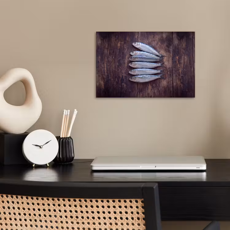 Poster - Vis - Hout - Eten — 2