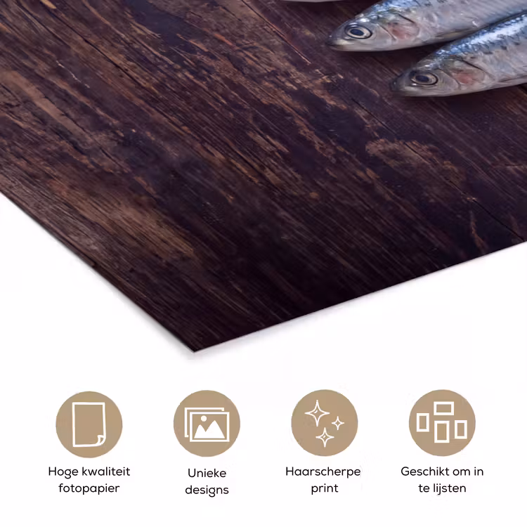 Poster - Vis - Hout - Eten — 5