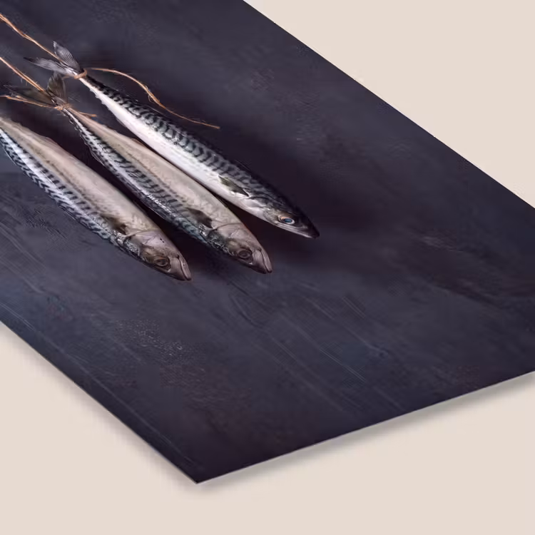 Poster met lijst - Drie vissen - Touw — 7
