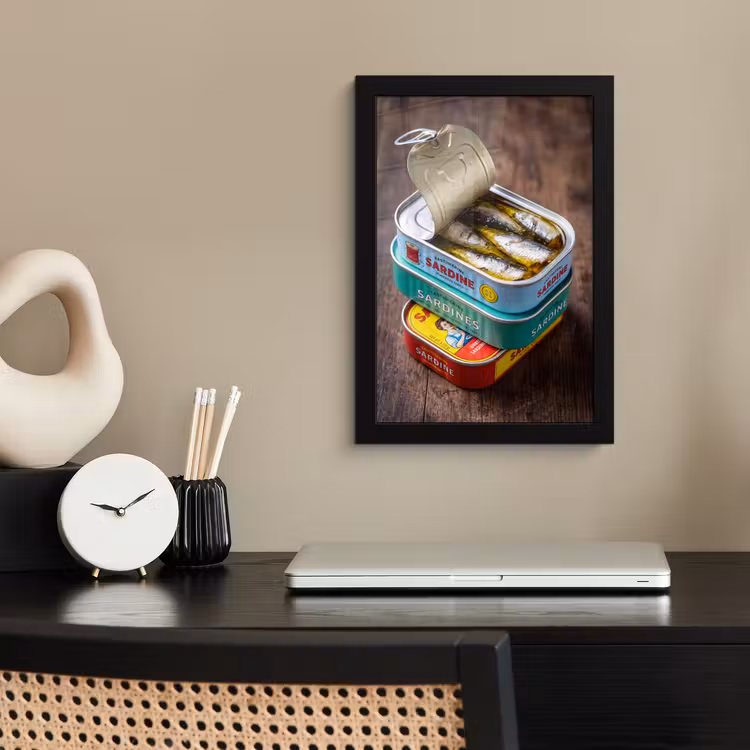 Poster met lijst - Vis - Blikjes - Keuken — 2