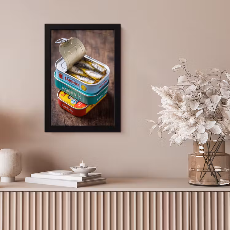Poster met lijst - Vis - Blikjes - Keuken — 5