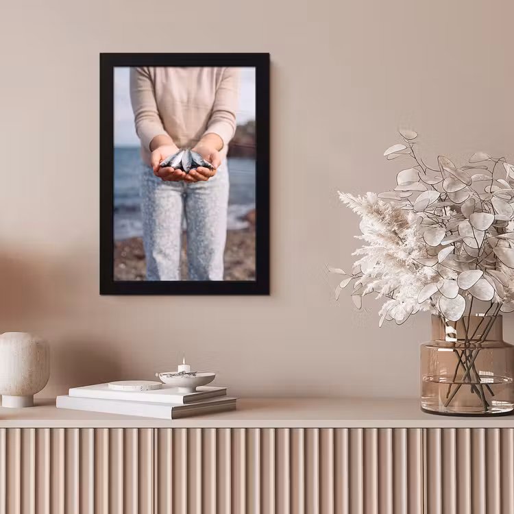 Poster met lijst - Vis - Handen - Natuur — 5