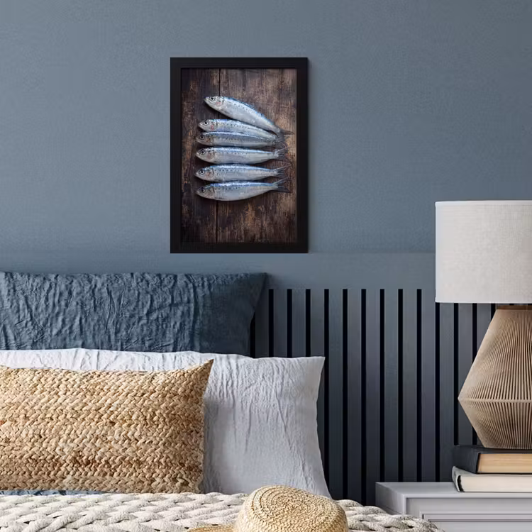 Poster met lijst - Vis - Hout - Eten — 3