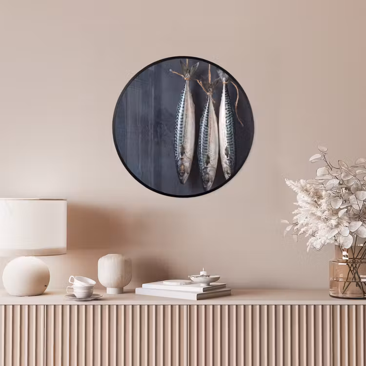 Ronde fotolijst - Drie vissen - Touw — 5