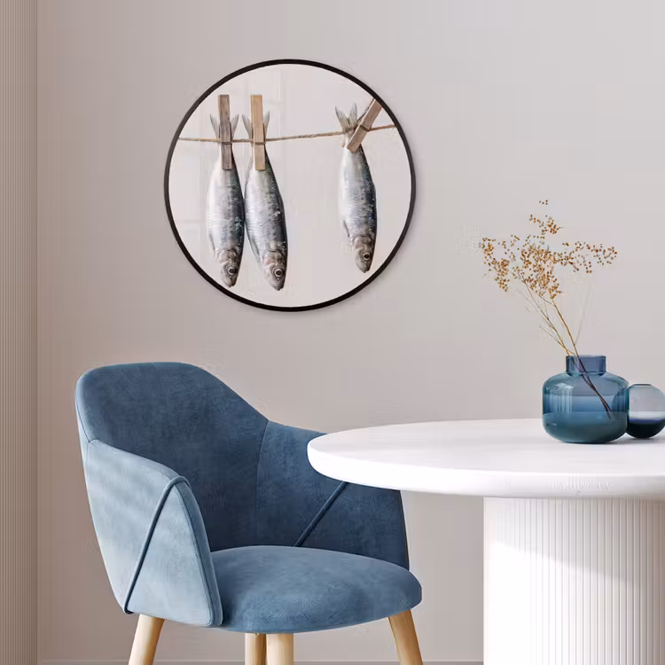 Ronde fotolijst - Vis - Hangend - Eten — 4