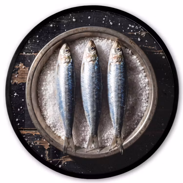 Ronde fotolijst - Vis - Zout - Eten — 1