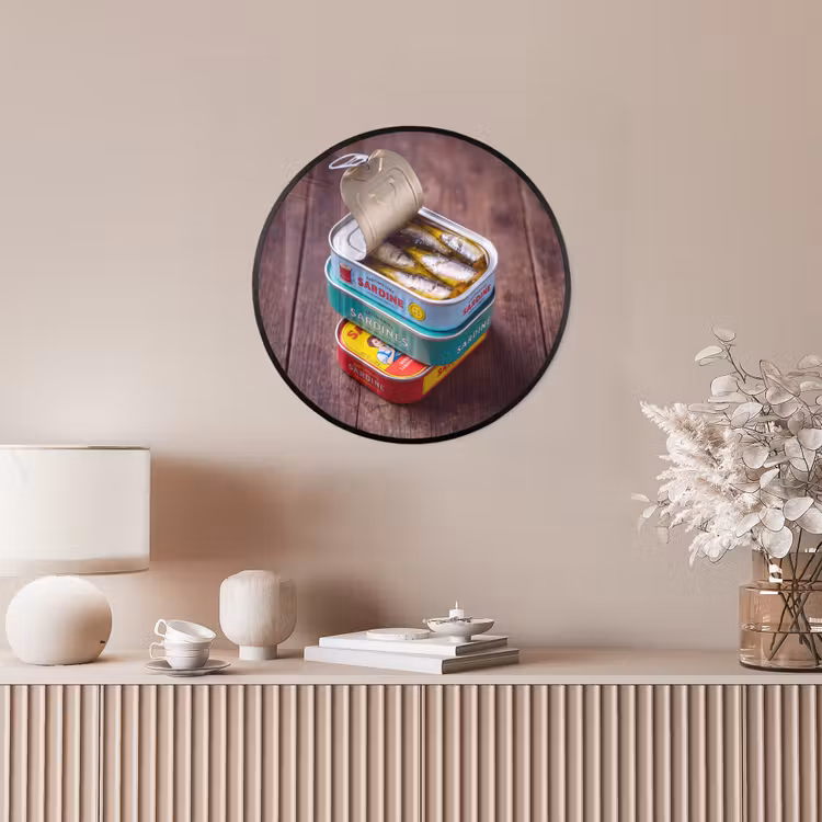 Ronde fotolijst - Vis - Blikjes - Keuken — 5
