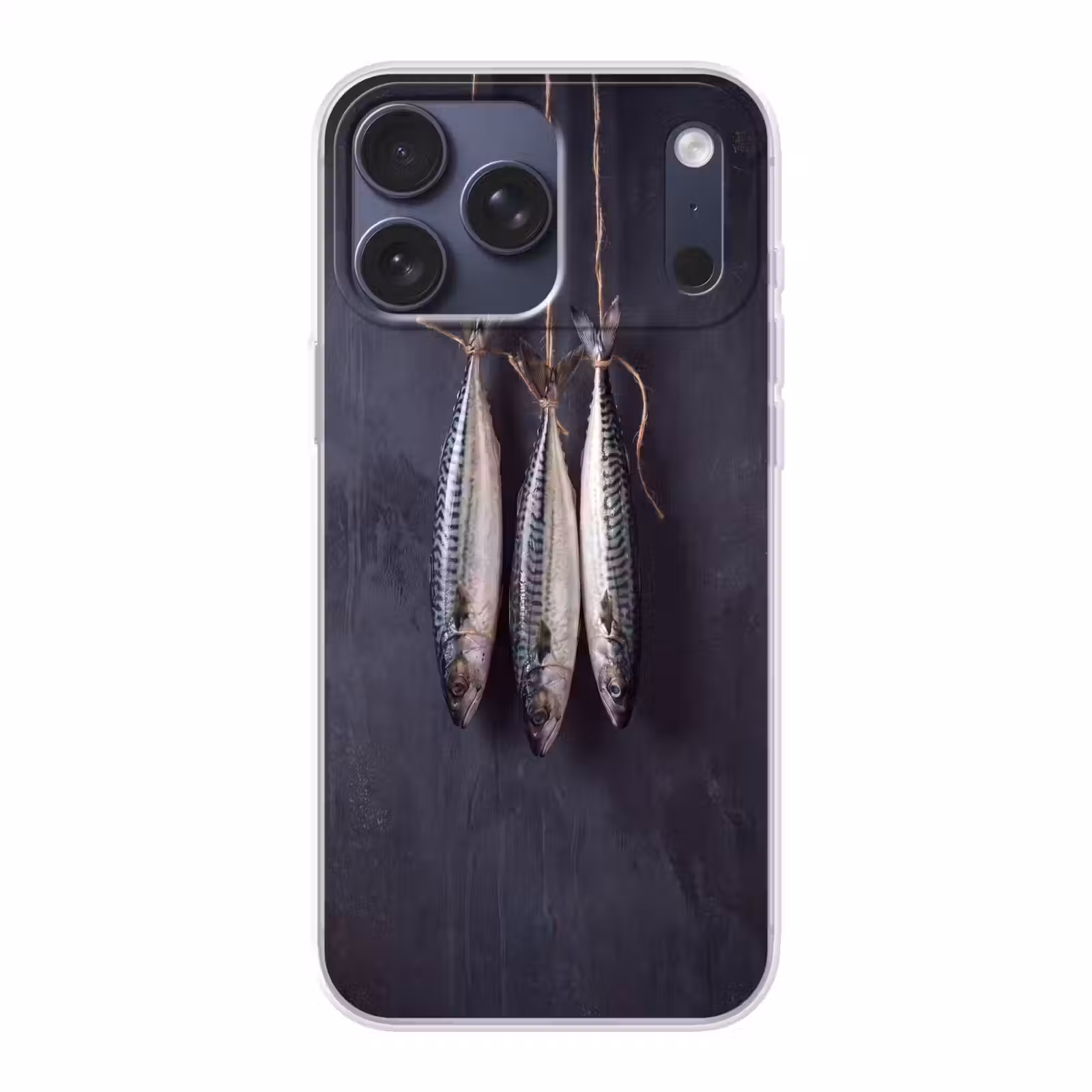 Telefoonhoesje Softcase - Drie vissen - Touw — 1